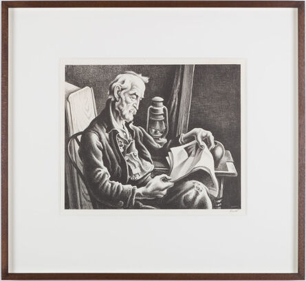 Thomas Hart Benton, ‘Old Man Reading’, 1941