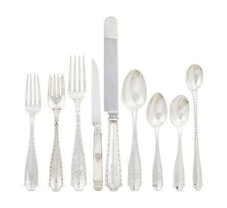 Tiffany & Company, ‘Assembled Tiffany & Co. Sterling Silver Flatware Service For 24, With Fitted Canteen’, early to mid 20th c.