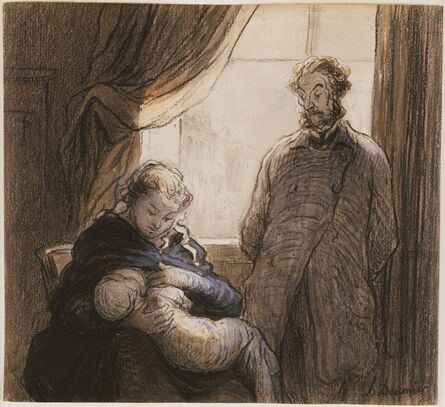 Honoré Daumier, ‘The Family’, 1860s