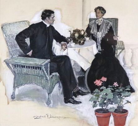 Clarence Underwood, ‘Having Tea’, Early 20th Century