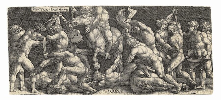 Hector Fighting the Greeks