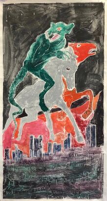 Jill Mulleady, ‘Fight-or-Flight’, 2019