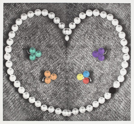 John Baldessari, ‘Heart (with Pearls)’, 1991