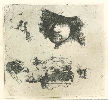 Rembrandt van Rijn, ‘Sketch of Rembrandt's Portrait I’, 19th Century