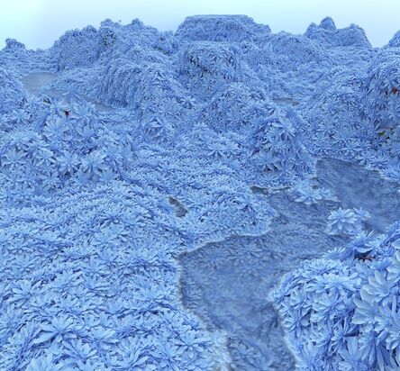 Alex McLeod, ‘Floral Blue Mountain’, 2021