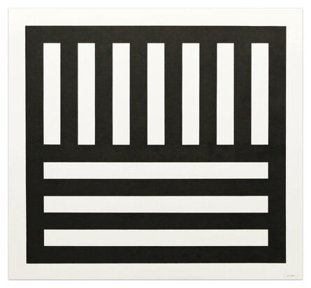 Sol LeWitt, ‘Black Bands in Two Directions’, 1990
