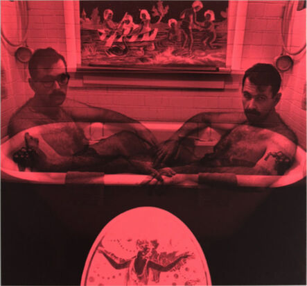 Jerry Uelsmann, ‘Self Portrait as Robinson and Reijlander (Red)’, 1964