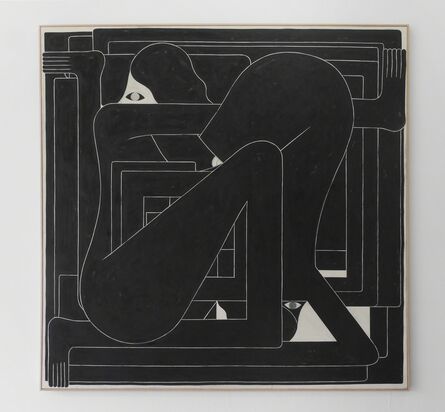 Richard Colman, ‘Black Square (Two Figures)’, 2016