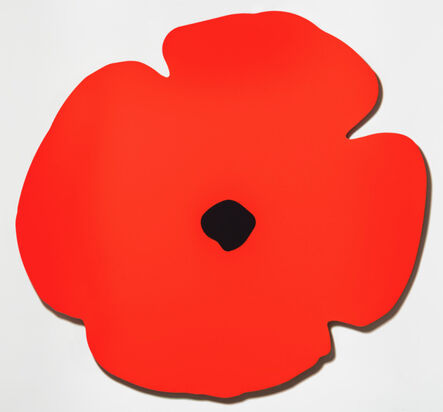 Donald Sultan, ‘Donald Sultan, Red Wall Poppy, Aug 13, 2020’, 2020