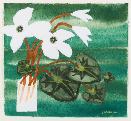 Mary Fedden, ‘Still Life with Lillies.’