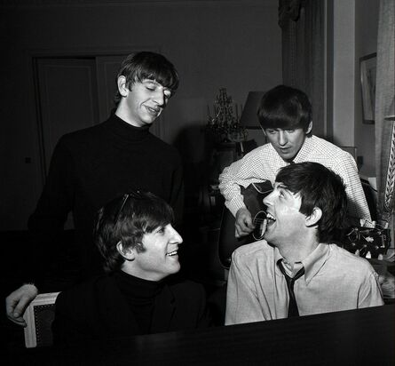 Harry Benson, ‘Beatles Composing #3, George V Hotel, Paris’, 1964