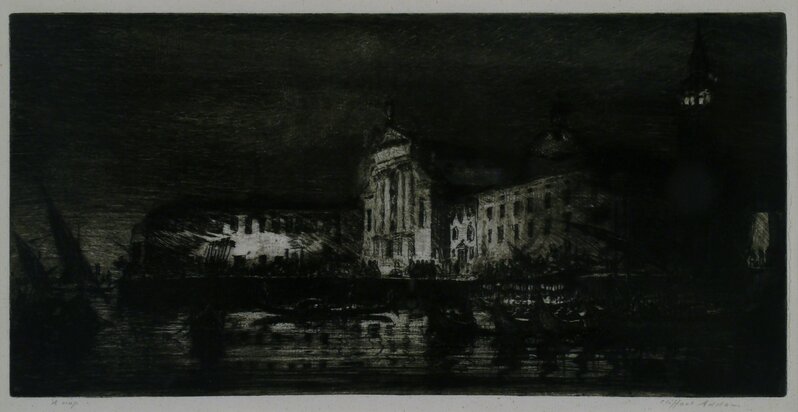 Clifford Isaac Addams, ‘San Georgio: Nocturne, Venice’, ca. 1914, Print, Etching, Private Collection, NY