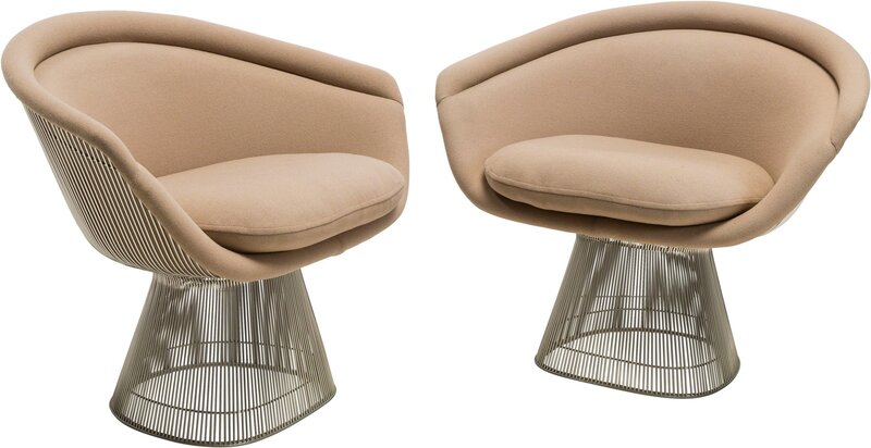 Warren Platner, ‘Pair of Lounge Chairs’, circa 1980, Design/Decorative Art, Heritage Auctions