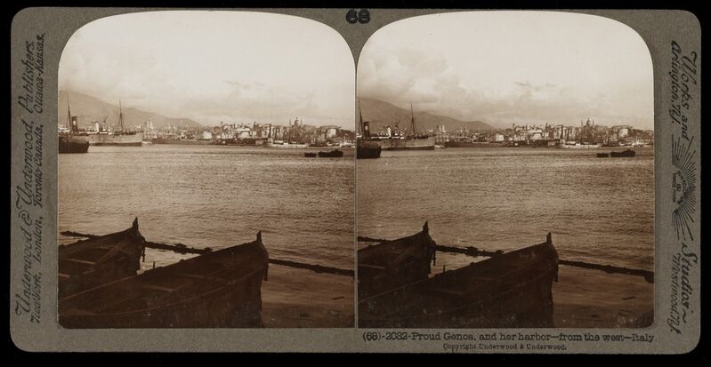 Bert Underwood, ‘Proud Genoa’, 1900, Stereograph : gelatin silver, Getty Research Institute