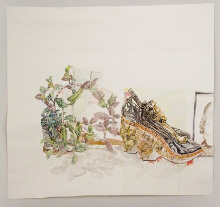 Dawn Clements, ‘Plant and Shoes’, 2015