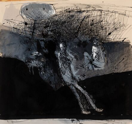 Nathan Oliveira, ‘Untitled (Figures)’, circa 1961
