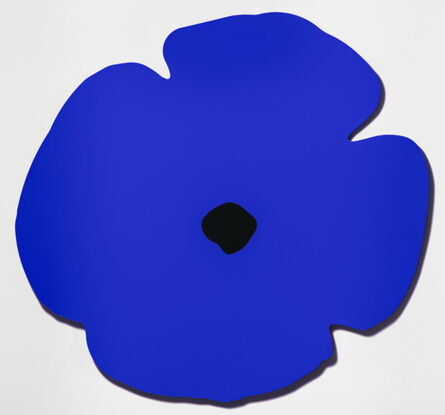 Donald Sultan, ‘Donald Sultan, Blue Wall Poppy, Aug 13, 2020’, 2020