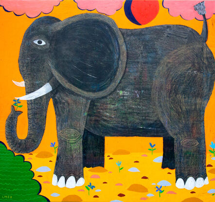 Luis-Manuel Lambrechts, ‘El Elefante con sus flores’, 2023