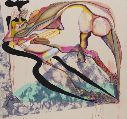 Christina Quarles, ‘Lil'Dapple Do Ya, 2020, Acrylic on Canvas, 142.2x152.4x5.1cm’, 2020