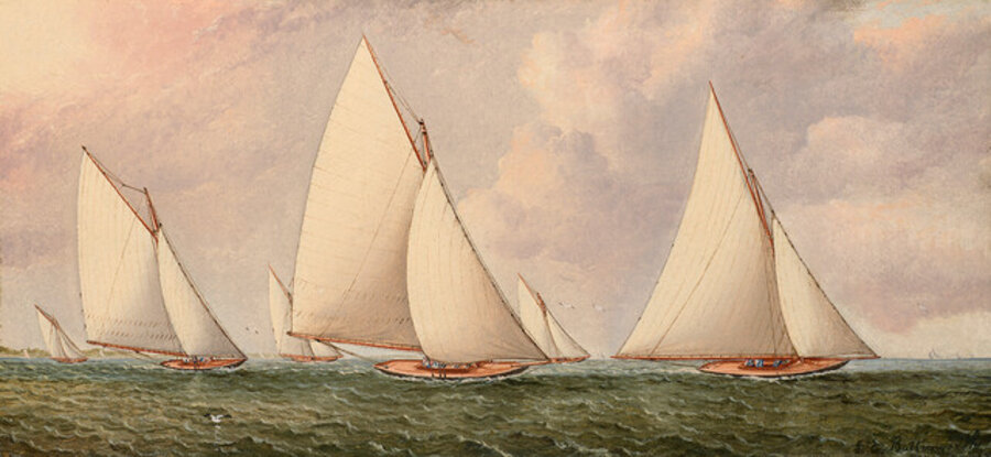 Yachts Racing off Southampton, Long Island