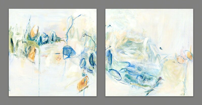 Amy Cannady, ‘Thoughts of Aspen as Spring Thaws (Diptych)’, 2018, Painting, Mixed media, gallery 1871