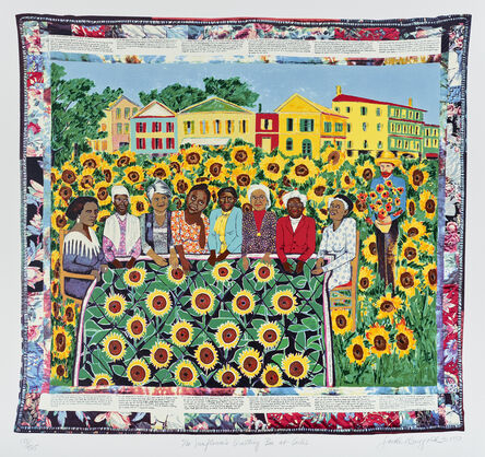 Faith Ringgold, ‘The Sunflower Quilting Bees at Arles’, 1997