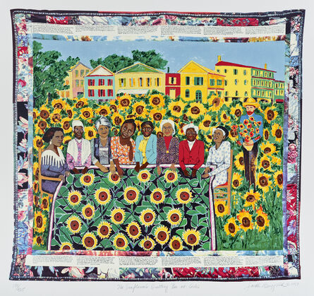 Faith Ringgold, ‘Sunflower Quilting Bee at Arles’, 1997