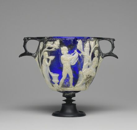 ‘Cameo Glass Skyphos’,  25 B.C. -A.D. 25