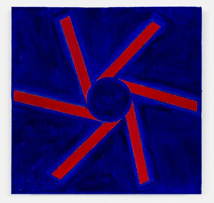Paul Mogensen, ‘no title (Cadmium red and ultramarine blue)’, 2018