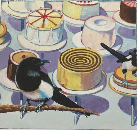 Ralph Allen Massey, ‘Magpies and Cakes offset #1’, 2022