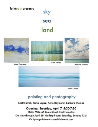 Sky, Sea, Land; Painting and Photography, installation view