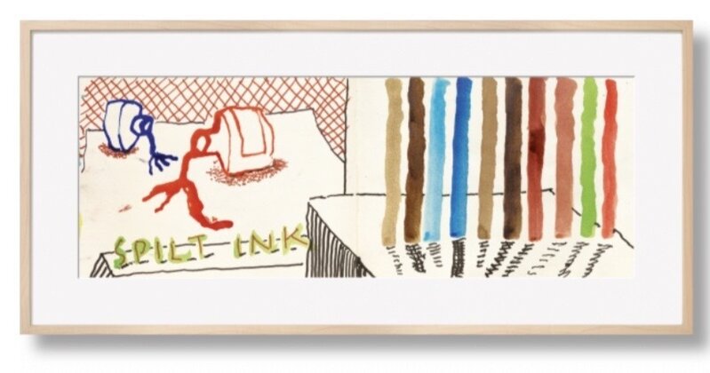 David Hockney, ‘Split Ink with Tests’, 2020, Print, 11-color ink-jet print on cotton-fiber archival paper, Edit Hannam