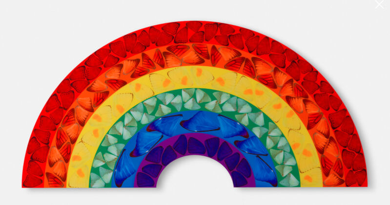 Damien Hirst, ‘Damien Hirst- Butterfly Rainbow, H7-1 (Large)’, 2020, Print, Laminated Giclée print on aluminium composite panel, Van der Vorst- Art