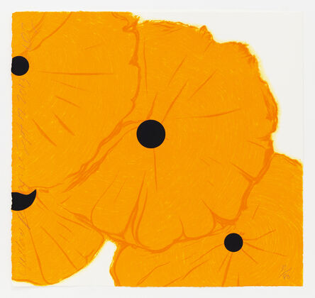 Donald Sultan, ‘Yellow Poppies, September 12, 2013’, 2013