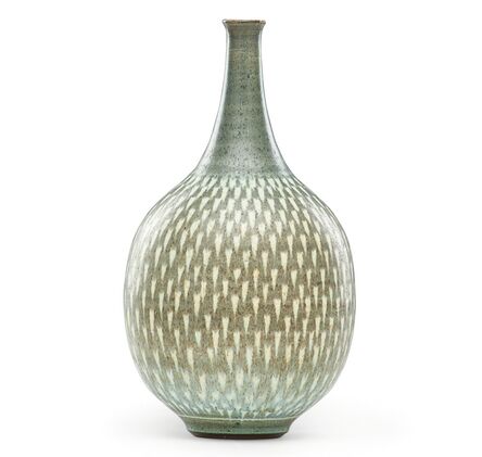 Harrison McIntosh, ‘Bulbous vase with reverse teardrop pattern, Claremont, CA’, late 20th C.