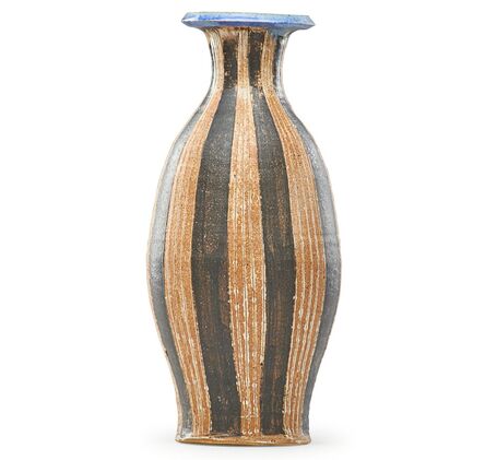 Marguerite Wildenhain, ‘Tall striped vase, Guerneville, CA’