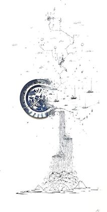 Robert Strati, ‘Fragmented in Blue between Nature and Invention’, 2025