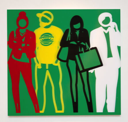 Julian Opie, ‘Red Yellow Black White (from Standing People)’, 2020