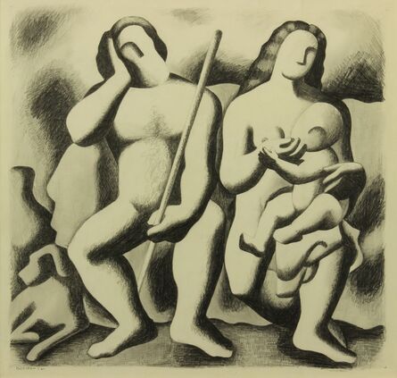Emil Bisttram, ‘The Family’, 1932
