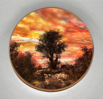 Patrick Jacobs, ‘Tree with Red Moonlit Sky (Diorama viewed through 7.5 inch window)’, 2020