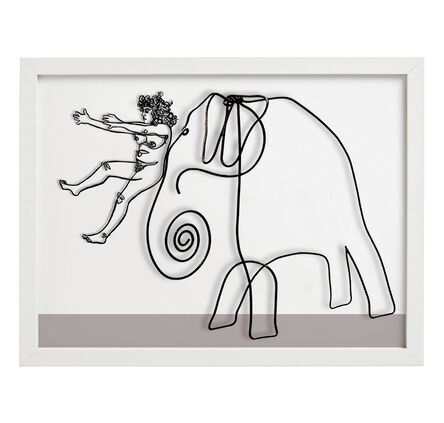 Grace Graupe-Pillard, ‘Grace Sliding Down The Nose of Calder's Elephant’, 2015