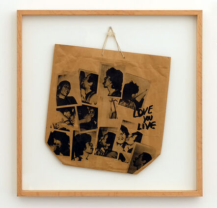 Andy Warhol, ‘Promotional paper shopping bag for The Rolling Stones 1977 LP, "Love You Live" designed by Andy Warhol’, 1977