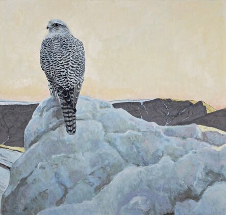 Ron Kingswood, ‘Above the Glacier - Gyrfalcon’, 2017