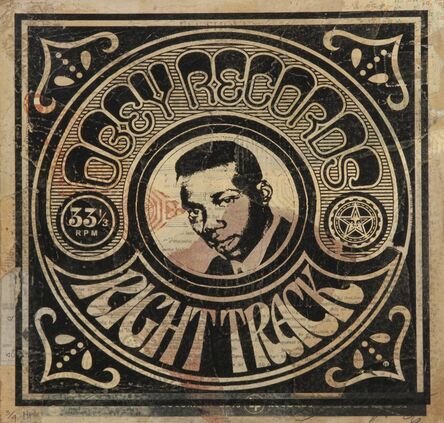 Shepard Fairey, ‘Obey Records Right Track’, 2006