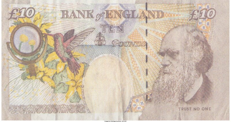 Banksy, ‘Di-Faced Tenner, 10 GBP Note’, 2005, Print, Offset lithograph in colors, Heritage Auctions