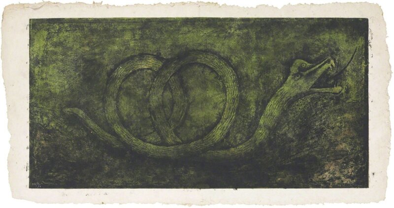 Rufino Tamayo, ‘QUETZALCOATL’, 1978, Print, MIXOGRAPHIA ON HANDMADE PAPER, Gallery Art