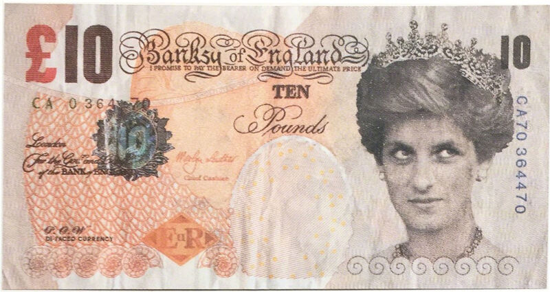 Banksy, ‘Di Faced Tenner’, 2004, Ephemera or Merchandise, Lithograph, EHC Fine Art Gallery Auction