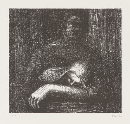 Henry Moore, ‘Lullaby Sleeping Head [Cramer 250]’, 1973