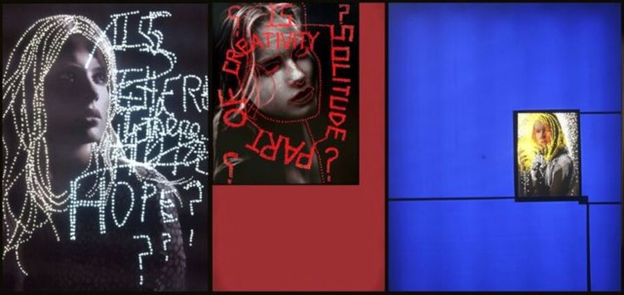 Blue red yellow