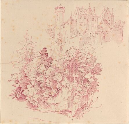 Moritz von Schwind, ‘Fortified Castle on a High Cliff’, ca. 1830